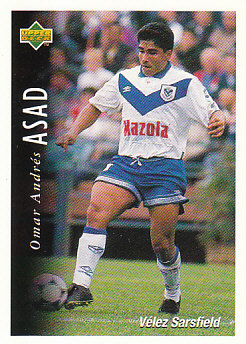 Omar Andres Asad Velez Sarsfield 1995 Upper Deck Futbol Argentina #96